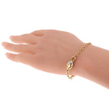Bvlgari Naturalia Vintage Fish Station Bracelet 18K Yellow & White Gold 0003994