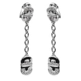 Bvlgari Parentesi Diamond 18k White Gold Drop Earrings 0003653