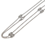 Bvlgari Parentesi Sautoir Station Necklace in 18k White Gold, 34 Inches 0004072