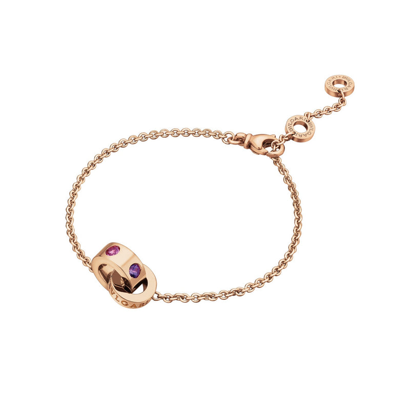 Bvlgari Roman Sorbet Amethyst Tourmaline Rose Gold Bracelet 0003537