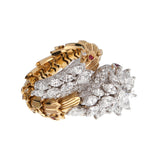 Bvlgari Serpenti High Jewelry Diamond & Ruby 18K Yellow Gold Ring 1bvl104