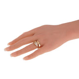 Bvlgari Serpenti Viper Ring 18K Rose Gold Pave Diamond 0004038