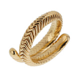 Bvlgari Spiga Vintage 18k Yellow Gold Wrap Cuff Bracelet 0004007