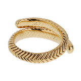 Bvlgari Spiga Vintage 18k Yellow Gold Wrap Cuff Bracelet 0004007