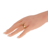 Bvlgari Tubogas Toi et Moi Ring Peridot & Pink Tourmaline 18k Yellow Gold 0004022