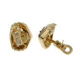 Bvlgari Vintage Pyramid 18k Yellow Gold Earrings 00035