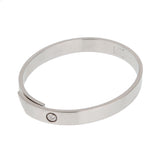 Cartier Anniversary Diamond 18k White Gold Bangle Bracelet Sz 16 0004014