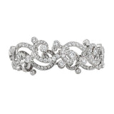 Cartier Boudoir Diamond Scroll Bracelet in Platinum 1crt147825
