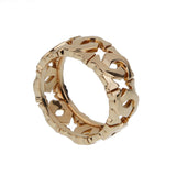 Cartier C de Cartier Openwork 18k Yellow Gold Band Ring 0004107