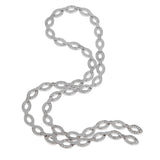 Cartier Diadea Diamond 18k White Gold Link Necklace 1dia746ajf