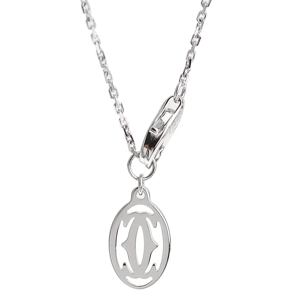 Cartier Diamants Legers White Gold Diamond Pendant Necklace