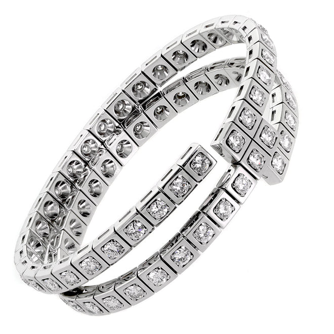 Cartier Diamond White Gold Wrap Bracelet 0003405