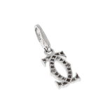 Cartier Double C Diamond Charm 18k White Gold 0004183