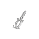 Cartier Double C Diamond Charm 18k White Gold 0004183