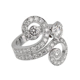 Cartier French 2.78ct Diamond Cocktail Ring 18k White Gold Sz 6 0003908