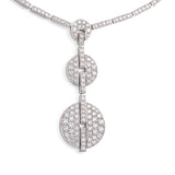 Cartier Himalia Diamond Drop Necklace in 18k White Gold 8fgh487hca