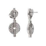 Cartier Himalia Earrings 18K White Gold Diamond Drop 0004126