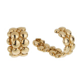 Cartier Honeymoon Hoop Clip On 18k Yellow Gold Earrings 0003978