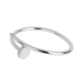 Cartier Juste un Clou 18K White Gold Classic Bracelet with Diamonds, Size 15 0003957