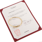Cartier Juste un Clou Diamond Bracelet Small Model 18K Yellow Gold Size 16 0004157