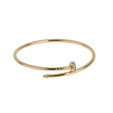 Cartier Juste un Clou Diamond Bracelet Small Model 18K Yellow Gold Size 16 0004157