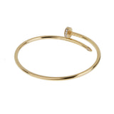 Cartier Juste un Clou Diamond Bracelet Small Model 18K Yellow Gold Size 16 0004157