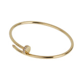 Cartier Juste un Clou Diamond Bracelet Small Model 18K Yellow Gold Size 16 0004157