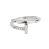 Cartier Juste un Clou Ring, Classic Model — 18K White Gold & Diamonds 0003945