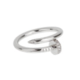 Cartier Juste un Clou White Gold Diamond Ring Classic Model Sz 62 0004124