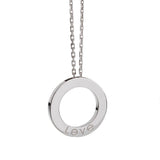 Cartier Love 6 Diamond 18k White Gold Pendant Necklace 0003659