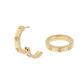 Cartier Love Multiwear Day Night 18K Yellow Gold Hoop Earrings 0003952