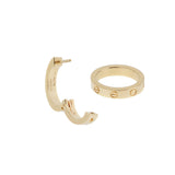 Cartier Love Multiwear Day Night 18K Yellow Gold Hoop Earrings 0003952