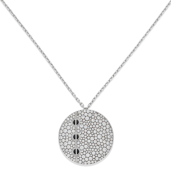 Cartier Love Pave Diamond White Gold Necklace 0003421