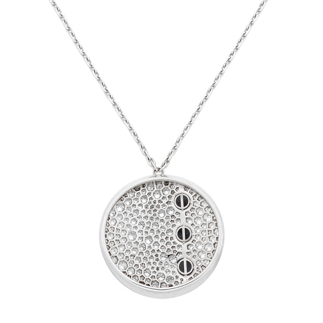 Cartier Love Pave Diamond White Gold Necklace 0003421