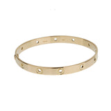 Cartier Love Series Vintage 18k Yellow Gold Bangle Bracelet 7"