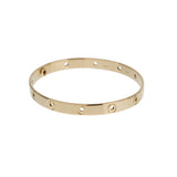 Cartier Love Series Vintage 18k Yellow Gold Bangle Bracelet 7"