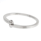 Cartier Menotte Vintage 18K White Gold Screw Bangle Bracelet 0003925