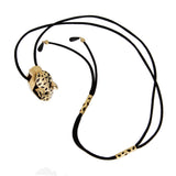 Cartier Panthère de Cartier Lacquer Peridot Pendant Necklace in 18k Yellow Gold on Silk Cord 0004077