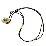 Cartier Panthère de Cartier Lacquer Peridot Pendant Necklace in 18k Yellow Gold on Silk Cord 0004077