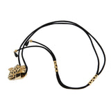 Cartier Panthère de Cartier Lacquer Peridot Pendant Necklace in 18k Yellow Gold on Silk Cord 0004077