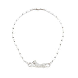 Cartier Panthere Diamond 18K White Gold Pendant Necklace 1ka2-53dbl