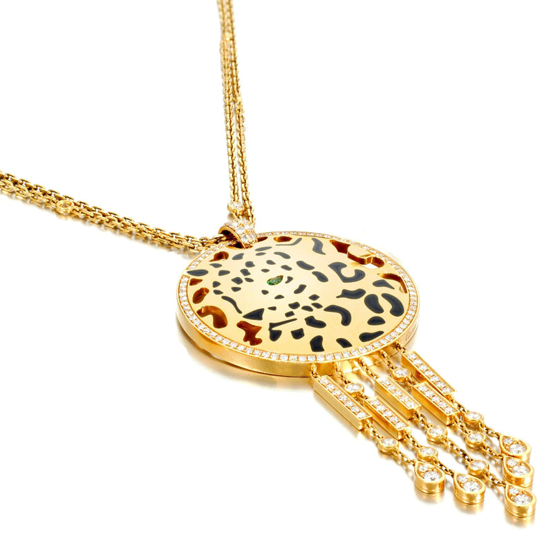 Cartier Panthere Diamond Yellow Gold Necklace 0003447