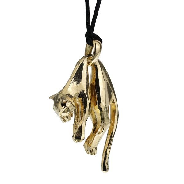 Cartier Panthere Vintage Yellow Gold Pendant Necklace – Opulent