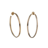 Cartier Trinity Large Hoop Earrings 18K Tri-Color Gold — Vintage, 2 1/4" 0004132
