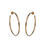 Cartier Trinity Large Hoop Earrings 18K Tri-Color Gold — Vintage, 2 1/4" 0004132