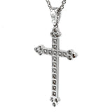 Cartier White Gold Diamond Cross Necklace 0003407