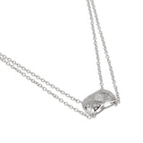Chanel Coco Crush 18k White Gold Diamond Quilted Necklace 0003970