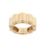 Chanel Profil de Camelia Large 18K Yellow Gold Ring Sz 7 1/4 0004105