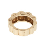 Chanel Profil de Camelia Large 18K Yellow Gold Ring Sz 7 1/4 0004105