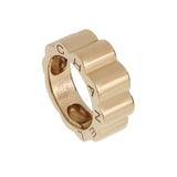 Chanel Profil de Camelia Large 18K Yellow Gold Ring Sz 7 1/4 0004105